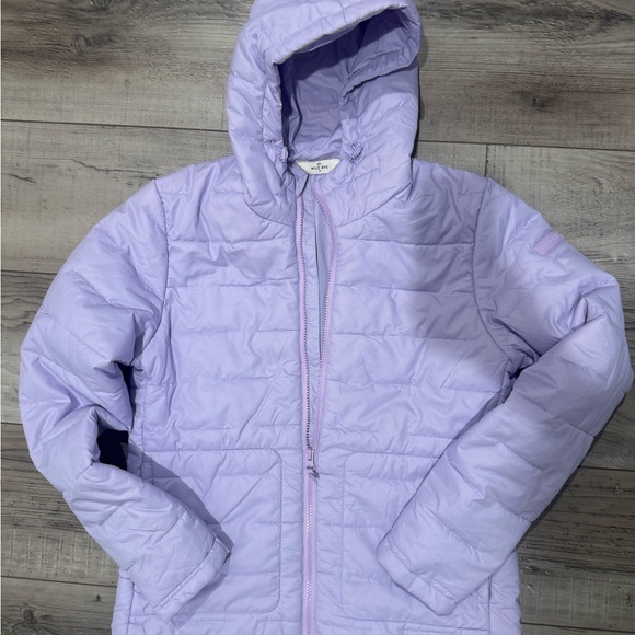 Wild Rye Payette hooded down jacket lavender small - Picture 1 of 4